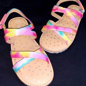 •••SOLD•••Girls Rainbow Sandals